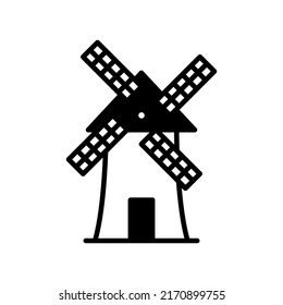 Illustration Vector graphic of Windmill icon template