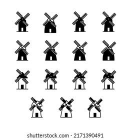 Illustration Vector graphic of Windmill icon template
