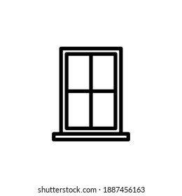 Illustration Vektorgrafik des Fenstersymbol
