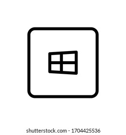 Illustration vector graphic of windows type icon