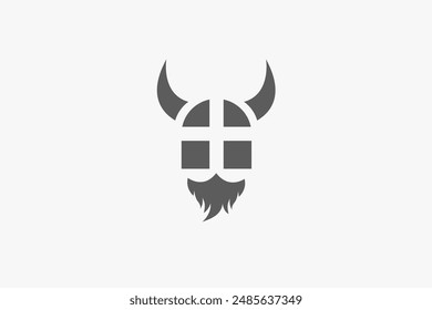 Illustration vector graphic of windows and viking. Good for logo