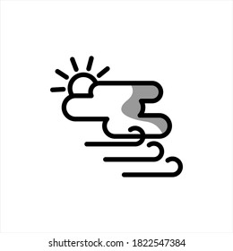 
Illustration Vector graphic of windy icon