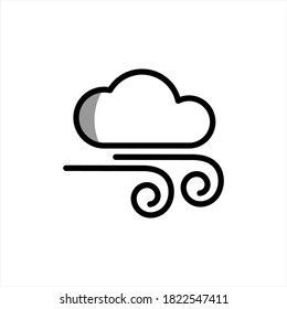 
Illustration Vector graphic of windy icon