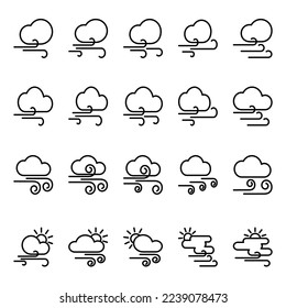 Icono de Ilustración del vector gráfico de Windy