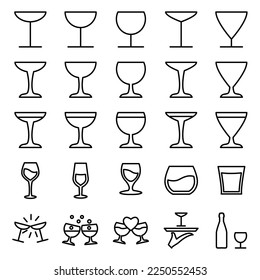 Illustration Vector Graphic of Wine Glass icon