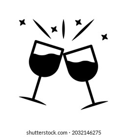 Illustration Vector Graphic of Wineglass icon