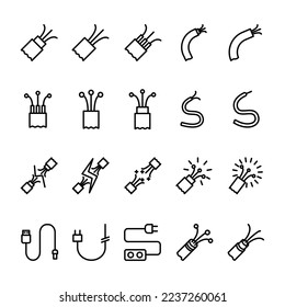 Ilustración Gráfico vectorial del icono de alambre