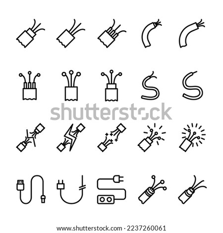 Illustration Vector Graphic of Wire icon