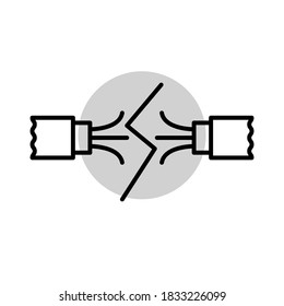 Illustration Vector graphic of wired icon