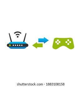 Illustration Vector Graphic of Wireless Joystick Logo. Perfect to use for Technology Company