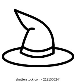 Illustration Vector Graphic of Witch Hat Icon
