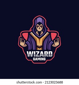 Illustration vector graphic of Wizard Gaming, good for logo design