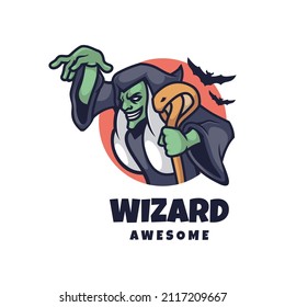 Illustration vector graphic of Wizard, good for logo design