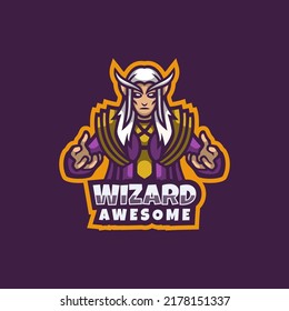 Illustration vector graphic of Wizard, good for logo design