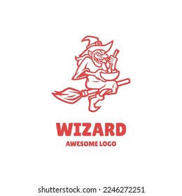 Illustration vector graphic of Wizard, good for logo design