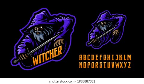 illustration vector graphic of Wizard mascot logo perfect for sport and e-sport team