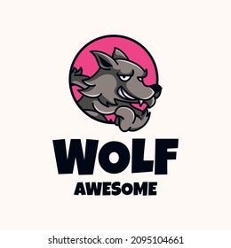 Illustration Vector Graphic of Wolf, good for Logo Design