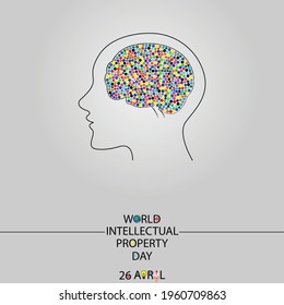 illustration vector graphic of wolrd intellectual property day