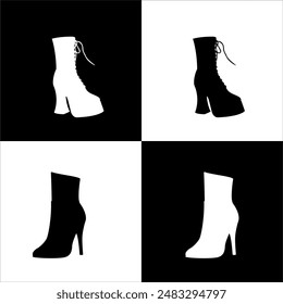 Illustration vector graphic of woman shoes icon