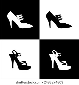 Illustration vector graphic of woman shoes icon