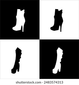 Illustration vector graphic of woman shoes icon