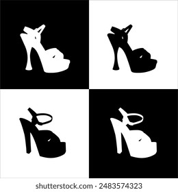 Illustration vector graphic of woman shoes icon