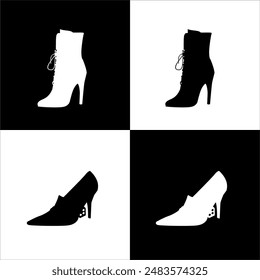 Ilustración Vector gráfico de mujer zapatos icono