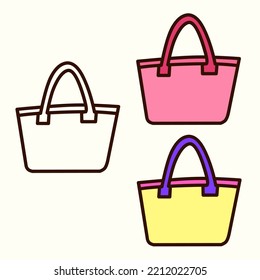 Illustration vector graphic of women's sling bag