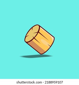 illustration vector graphic for wood cartoon icon