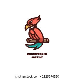 Illustration vector graphic of 
Woodpecker, good for logo design