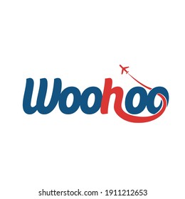 Vektorgrafik von Woohotext. perfekt für das Reiselogo