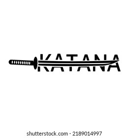 Illustration vector graphic of wordmark logo katana