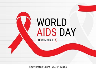 Illustration vector graphic of World AIDS Day. The illustration is Suitable for banners, flyers, stickers, Card, etc.	