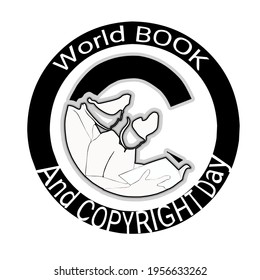 Gráfico vectorial de ilustración para el Día Mundial del Libro y los Derechos de Autor el 23 de abril. Es bueno para pegatinas, emblemas, insignias, estampados, etc.