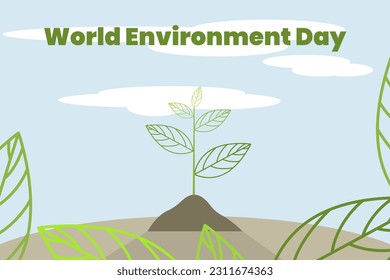 Illustration vector graphic of world environment day. Good for poster