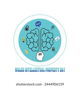 Illustration Vektorgrafik Grafik des World Geistige Eigentum Day , ideal für Banner, Icon, Social Media, etc