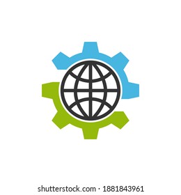 Illustration Vector Graphic of World Mechanic Technology Logo. Perfect to use for Technology Company