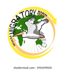 Illustration vector graphic of World Migratory Bird Day on May, 8. Perfect for poster, banner, sticker, etc