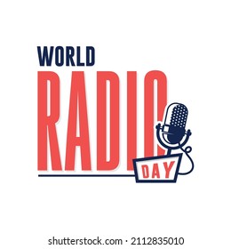 Illustration vector graphic of world radio day good for background. holiday, promo, radio, vector, classic, modern