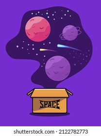 Illustration vector graphic of World Space