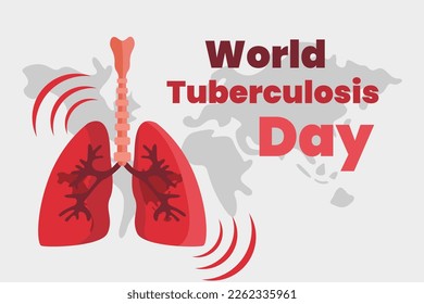 Illustration vector graphic of world tuberculosis day. Good for poster
