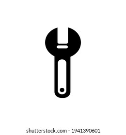 Illustration vector graphic of wrench icon. Concept flat design. Perfect for icon, poster, banner, web, label, sign, symbol, card, template, application, etc.