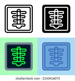 Illustration vector graphic of X-Ray Icon. Perfect for user interface, new application, etc