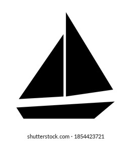 Illustration Vector graphic of yacht icon