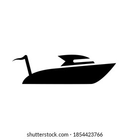 Illustration Vector graphic of yacht icon
