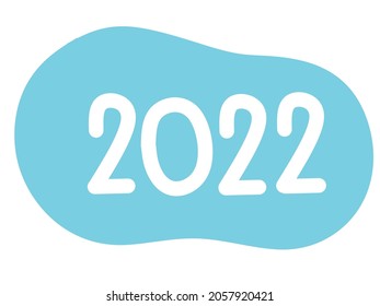 illustration vector graphic of year 2022 perfect for welcoming the new year