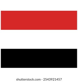 Illustration vector graphic of the Yemen flag