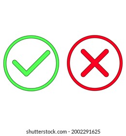 Vektorgrafik der Illustration von ja oder nein Symbol, ideal für Videoinhalte, Präsentationsvideos usw.