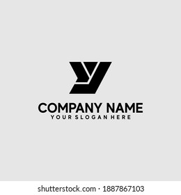 illustration vector graphic for YJ letter logo