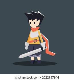 Illustration vector graphic of young knight, suitable for mascot, event, decoration, etc.